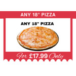 Any 18" Pizza